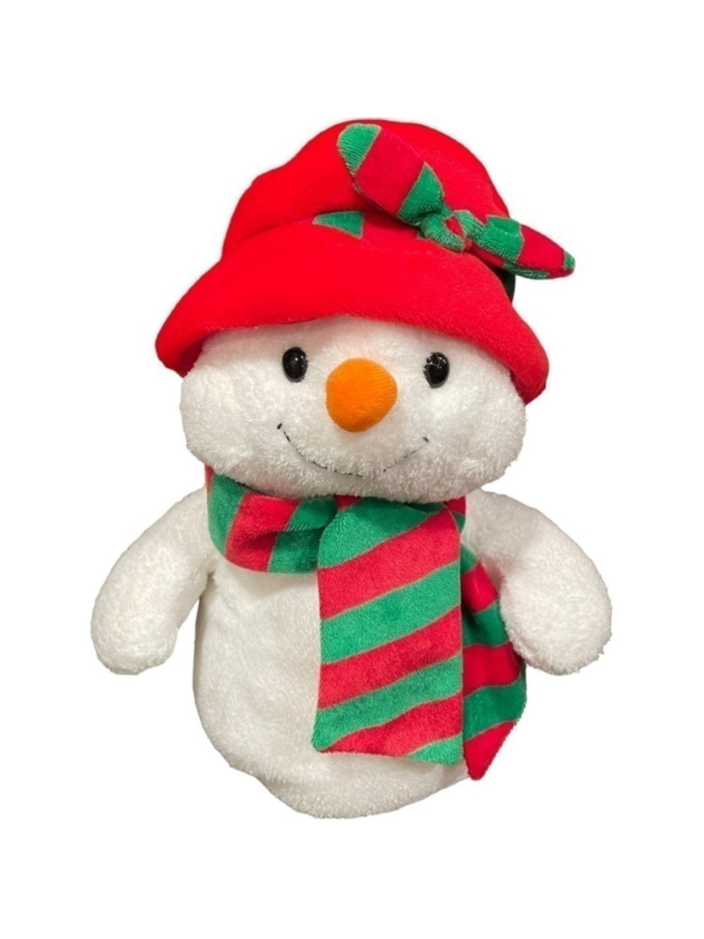 Ty Pluffies Ms Snow Snowman Plush Christmas Scarf White Soft Toy 2006 Retired